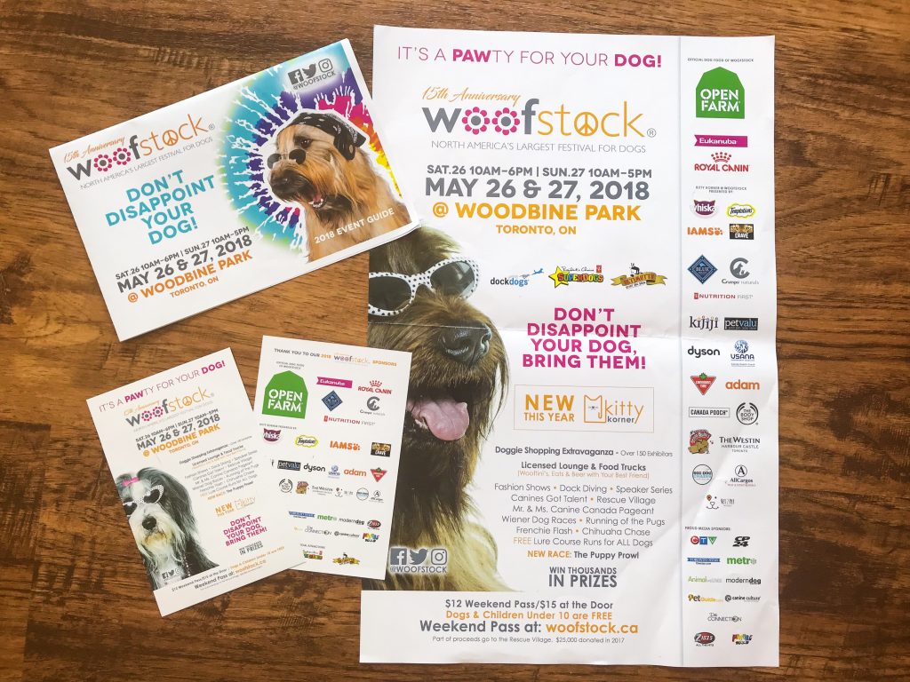 Our Trip to Woofstock - North America?s Largest Festival for Dogs Information Flyers